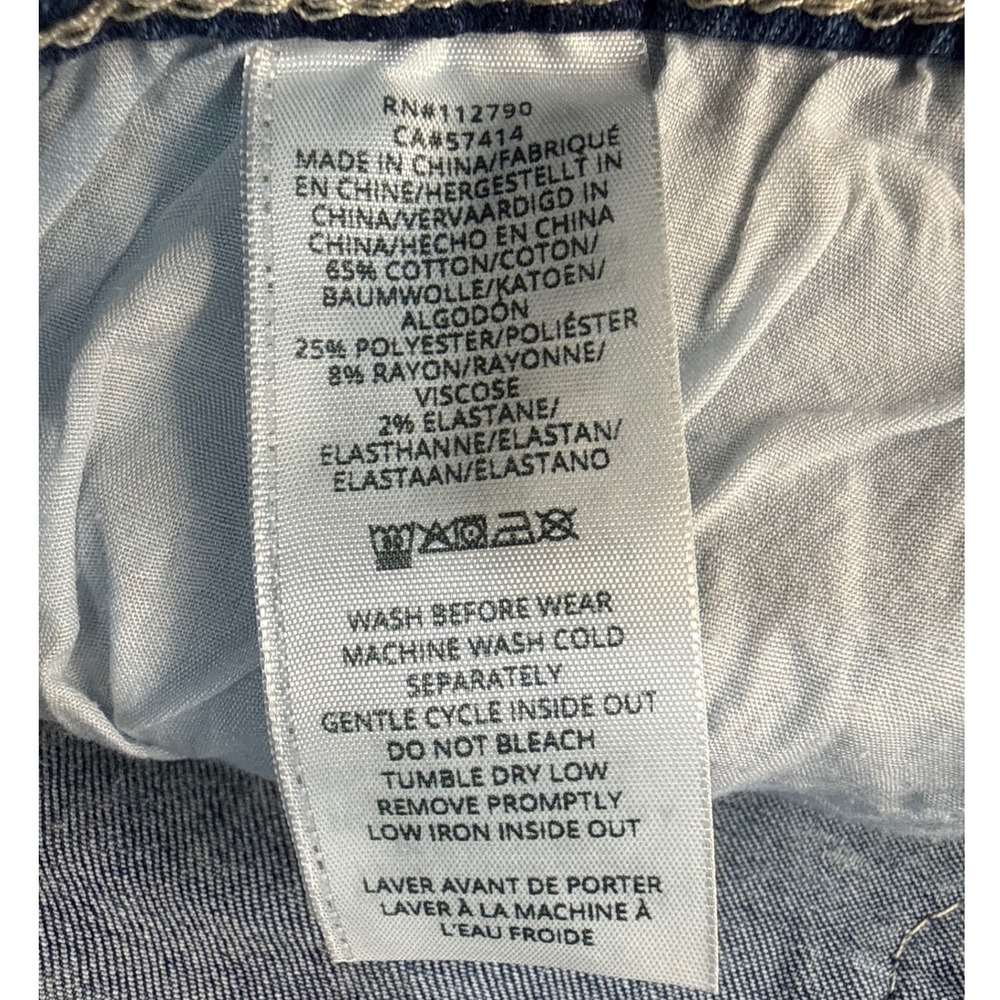 True Religion Jeans Mens 33 Ricky Big T NF Blue Acid Wash Straight NEW - Picture 10 of 11